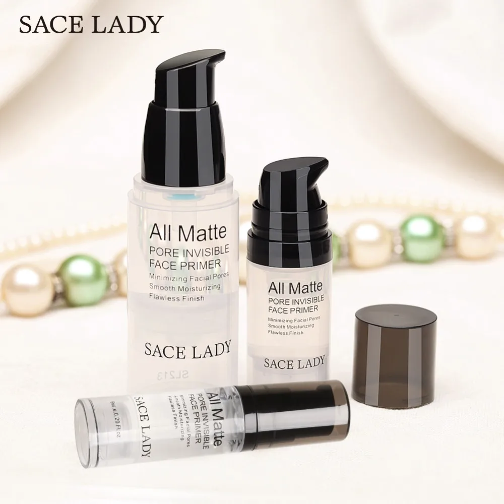 Основа для макияжа SACE LADY натуральная матовая основа невидимые поры стойкая