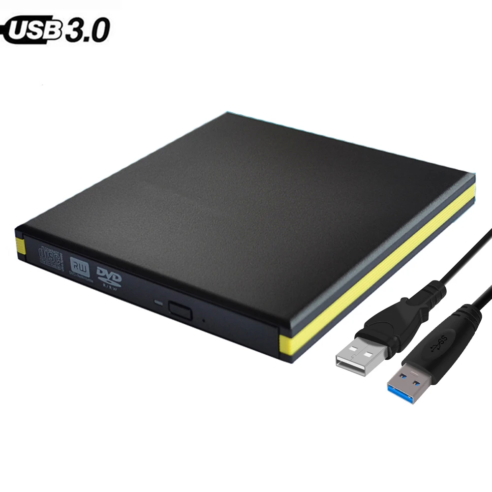 USB 3.0 DVD RW ГОРЕЛКА внешний CD/ROM Оптический привод чтение CD записывающее устройство
