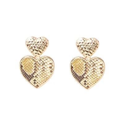 Fashionsnoops с геометрическим рисунком для девочек Подвесные серьги женские ручной работы массивные металлические Висячие серьги, модные ювелирные изделия, свадебные украшения, подарки - Окраска металла: 52041-GD