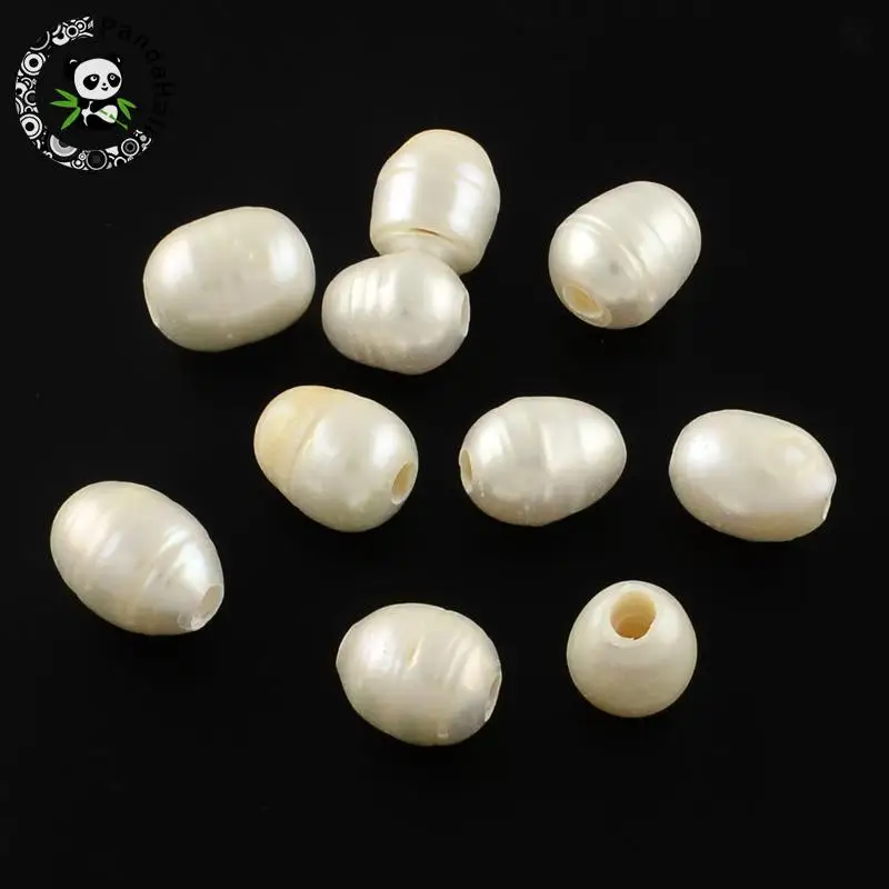 

Polished Rice Pearl Beads, LightYellow, 13~14x10~11mm, Hole: 3mm