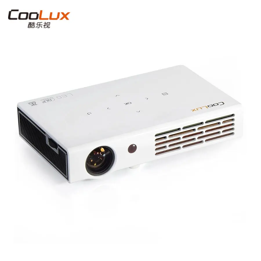 Coolux X5 Portable DLP Android Projector 500 ANSI Lumens Full HD 1080p 3D WIFI Home Theater Proyector Beamer | Электроника