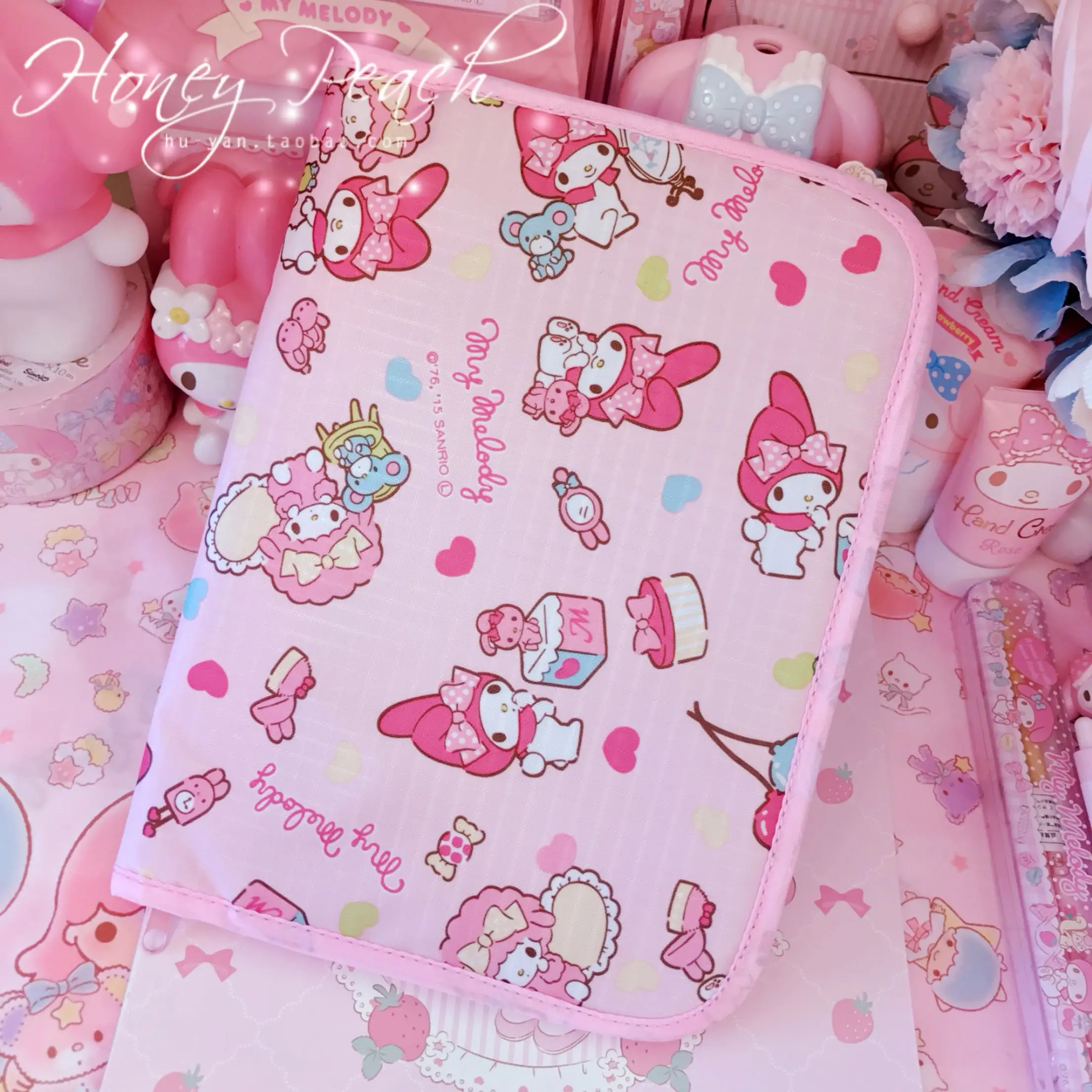Милые сумки My Melody, многофункциональная папка для документов, Сумка с рисунком, кредитный держатель для карт, посылка для хранения, подарки для девочек