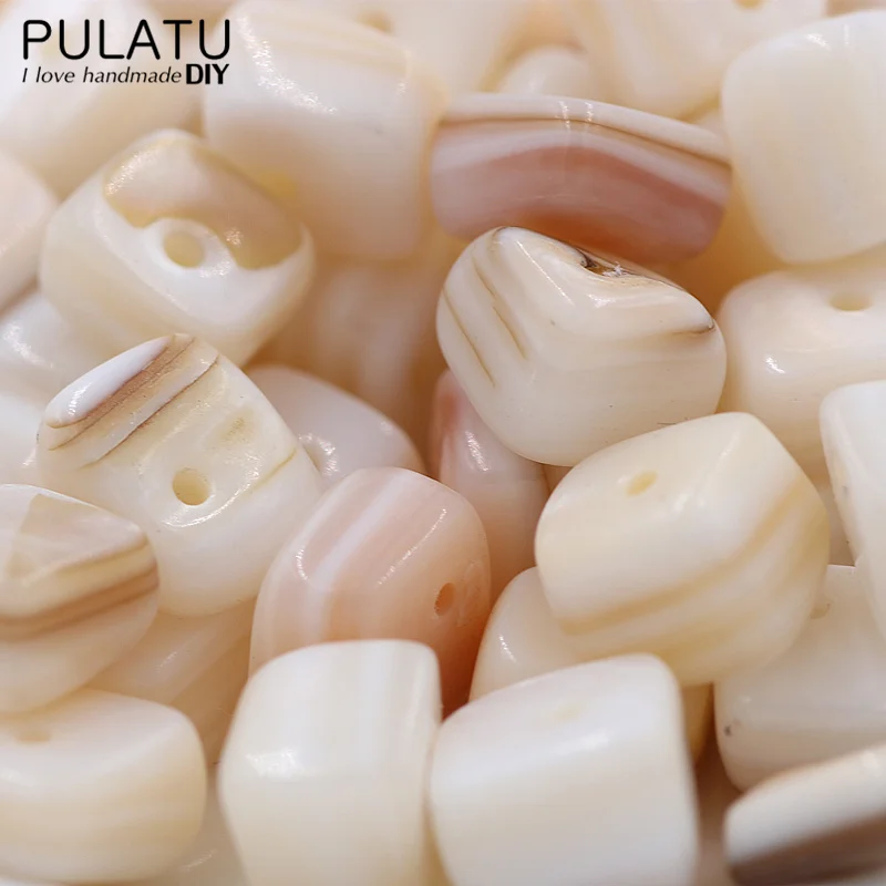 30 pcs/lot Square-Shape Beads Natural Shell Stone for Earrings Bracelet Necklace Fashion Jewelry DIY Accessories PJ0170 | Украшения и