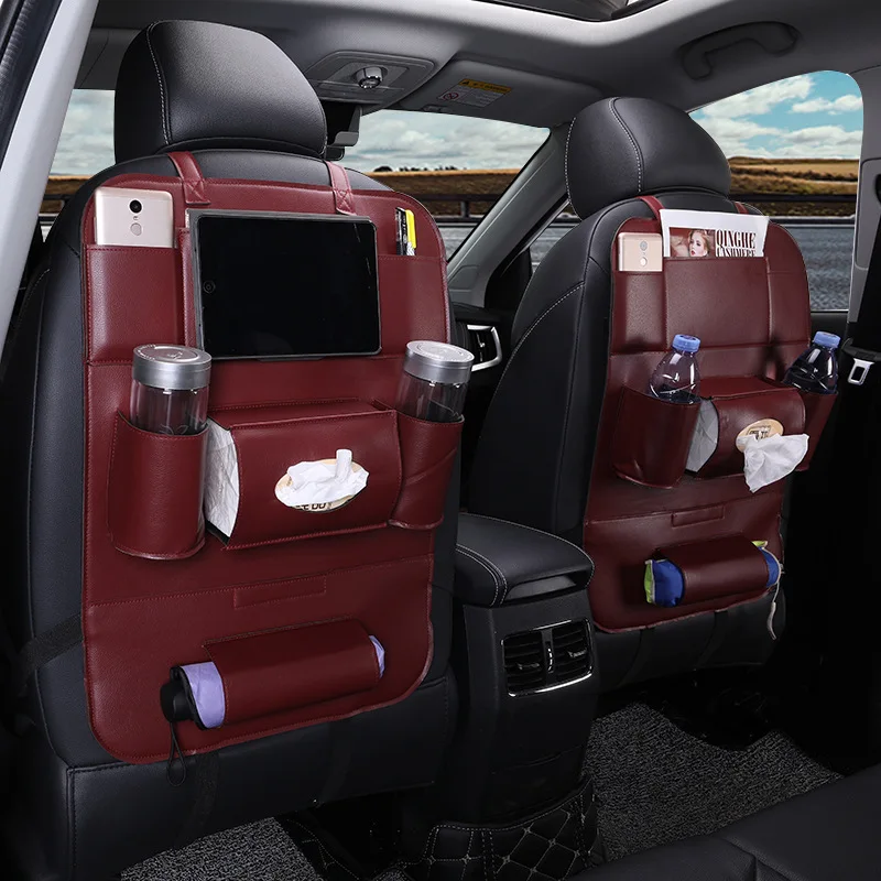 Автомобильный аксессуар сумка-Органайзер на заднее сиденье автомобиля чехол