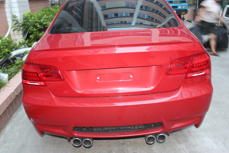 Задний спойлер для багажника крыло BMW 3 серии E92 Coupe M3 2007 2012 неокрашенный ПУ серый