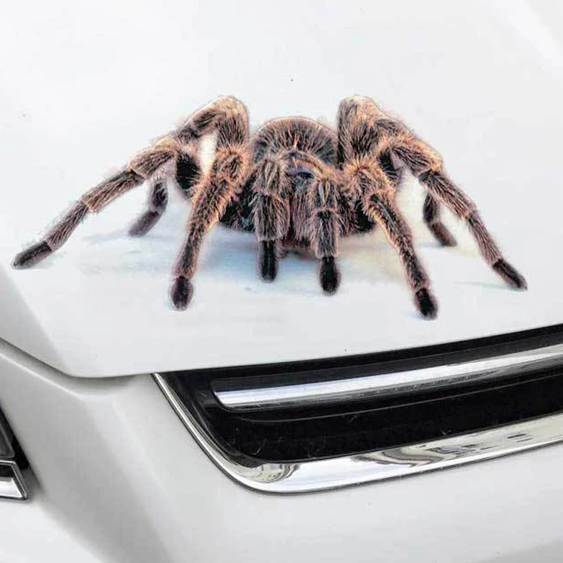 Автомобильная 3D наклейка с изображением животных паука геккона скорпиона