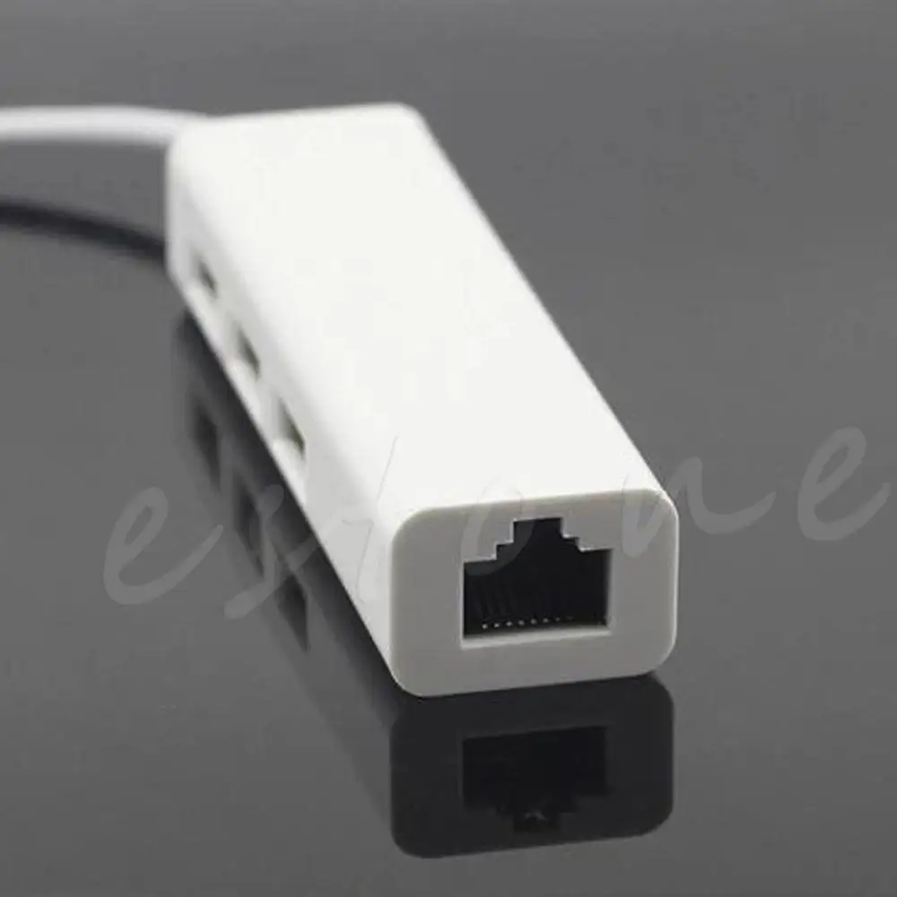 1 шт. Белый USB-C USB Type C на разветвитель 3 порта с Ethernet RJ45 Lan адаптером для Macbook ПК
