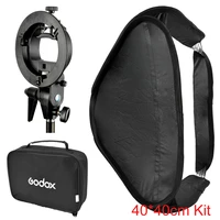 godox 4040cm 15 15 softbox diffuser with s type bracket bowens holder for speedlite flash light 40cm40cm