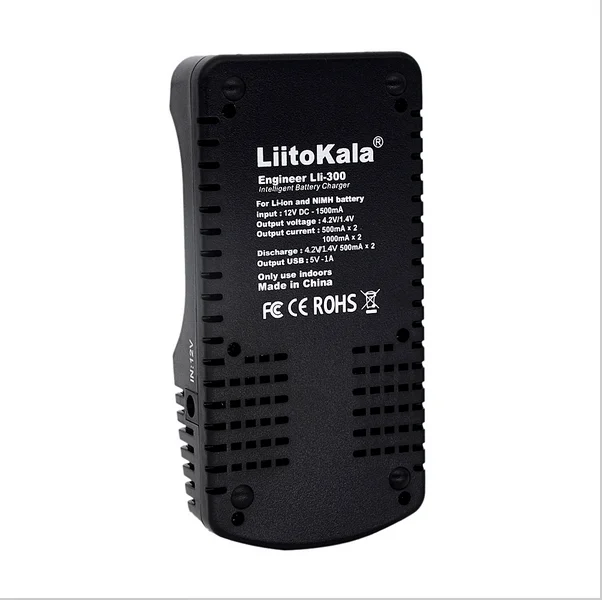Liitokala lii-300 цифровой 18650 26650 18350 10440 18500 Зарядное устройство ЖК-дисплей Дисплей Батарея емкость Тесты Каррегадор Bateria Зарядное устройство