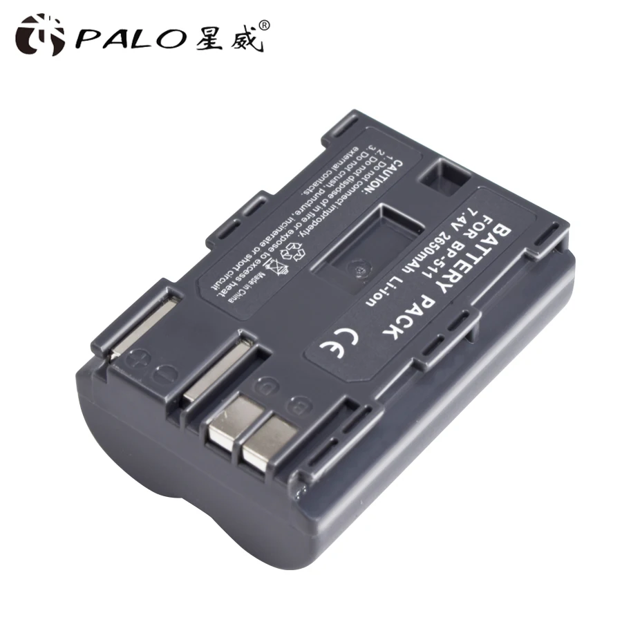 Аккумулятор Palo для цифровой камеры 1 шт. 2650 мАч BP 511 BP511 Φ BP511A Canon EOS 40D 300D 5D 20D 30D 50D 10D D60