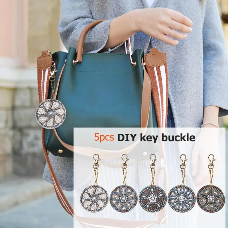 5 шт. DIY колеса полная выкладка особой формы алмазов картина брелки для ключей