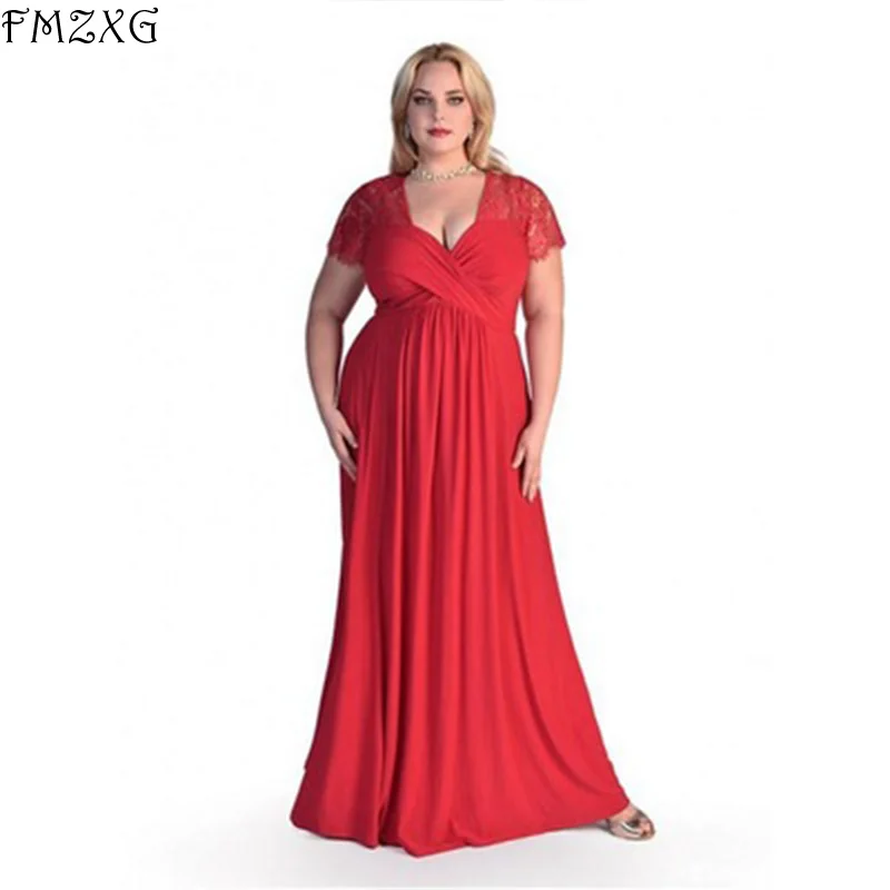 FMZXG пикантные Для женщин короткий рукав повседневные платья Длинные v-образным