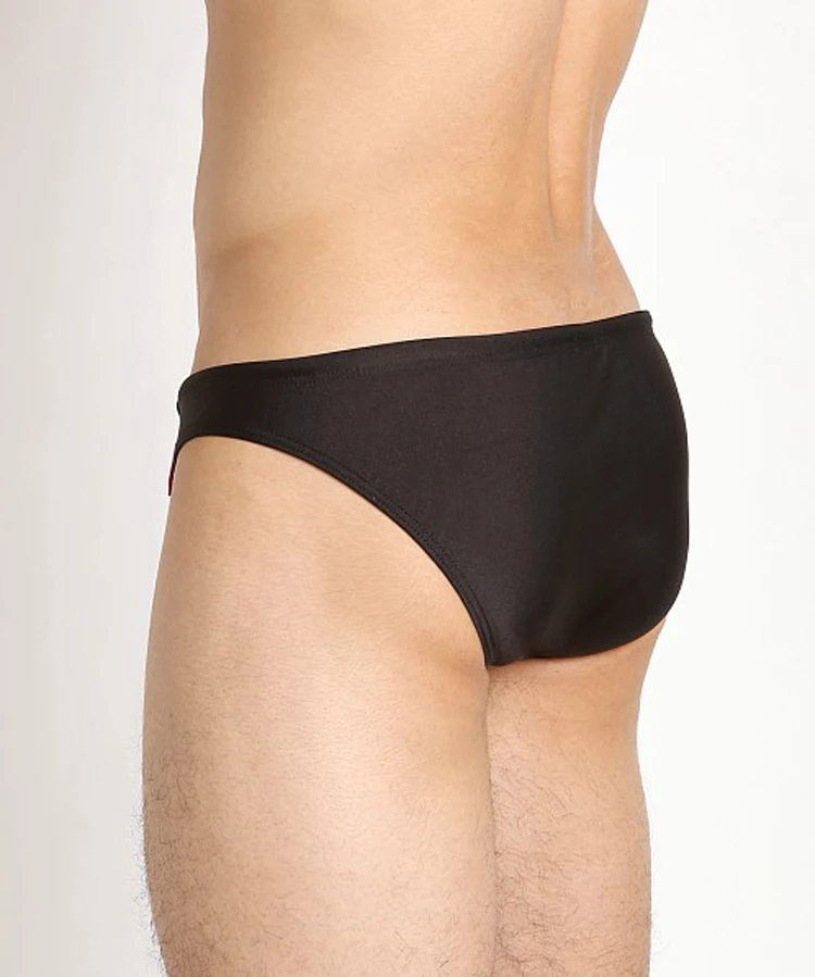 Men's low-waist three-dimensional U bump briefs sexy fast dry solid color large underwear |