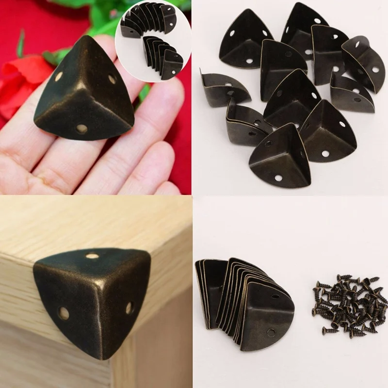 12Pcs/Lot Black Corners Brackets Table Desk Corner Children Safety Edge Guards For Home | Обустройство дома