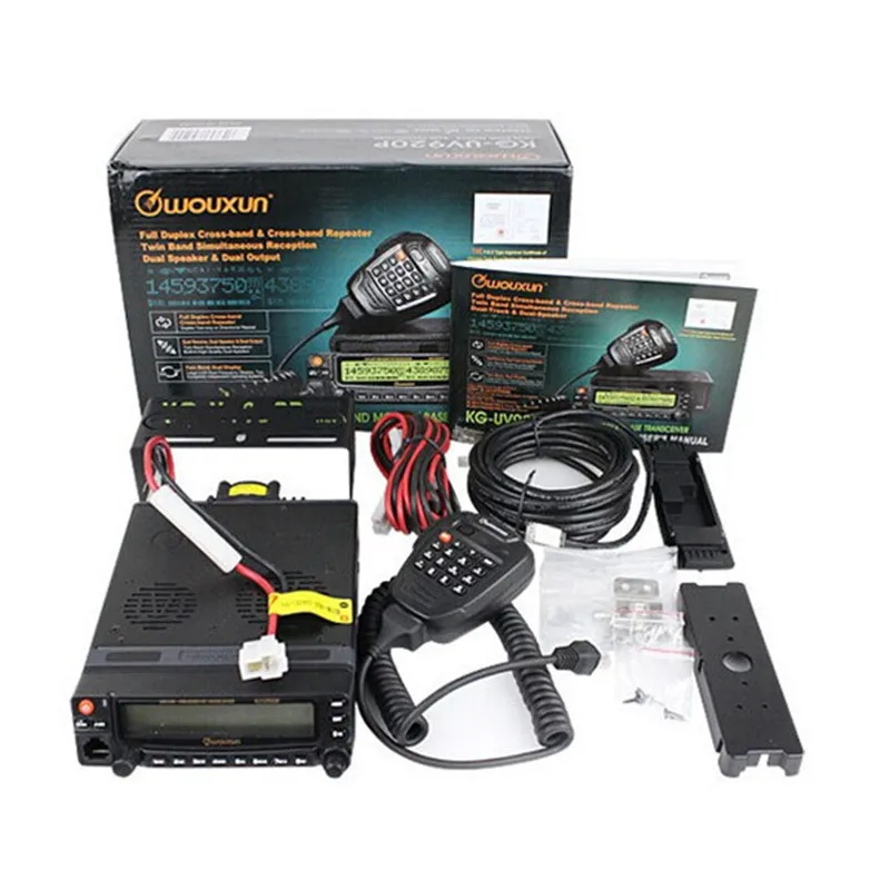 2 шт. новый автомобиль радио иди и болтай Walkie Talkie UHF/VHF 999CH WOUXUN KG UV920P Dual Band Мобильный