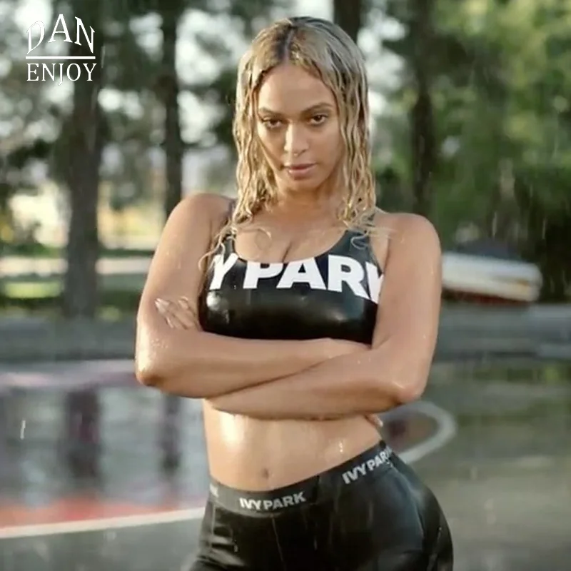 2019 спортивный бюстгальтер Бейонсе Плющ Парк принт с буквами сексуальный пуш-ап