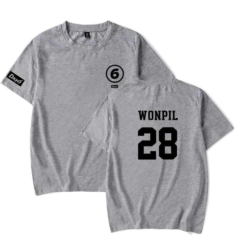 LUCKYFRIDAYF kpop Day6 fashion T-shirts print hip hop couple men women t shirt casual tee short sleeve t-shirt top | Мужская одежда