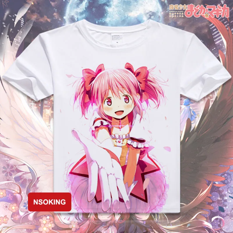 Футболка Puella Magi Madoka Magica аниме Tomoe Mami косплей футболки модные мужские женские с
