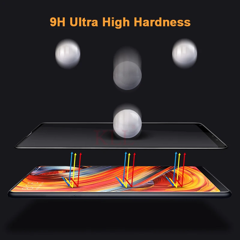 9H полное покрытие закаленное стекло для Xiaomi Mix 2 2S Pocophone F1 Защитная пленка экрана 6X