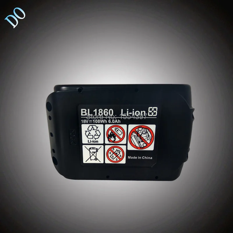 5 шт. 18 В bl1860 Li-Ion 6000 мАч с USB Зарядное устройство Замена для Makita bl1840 BL1830 bl1850