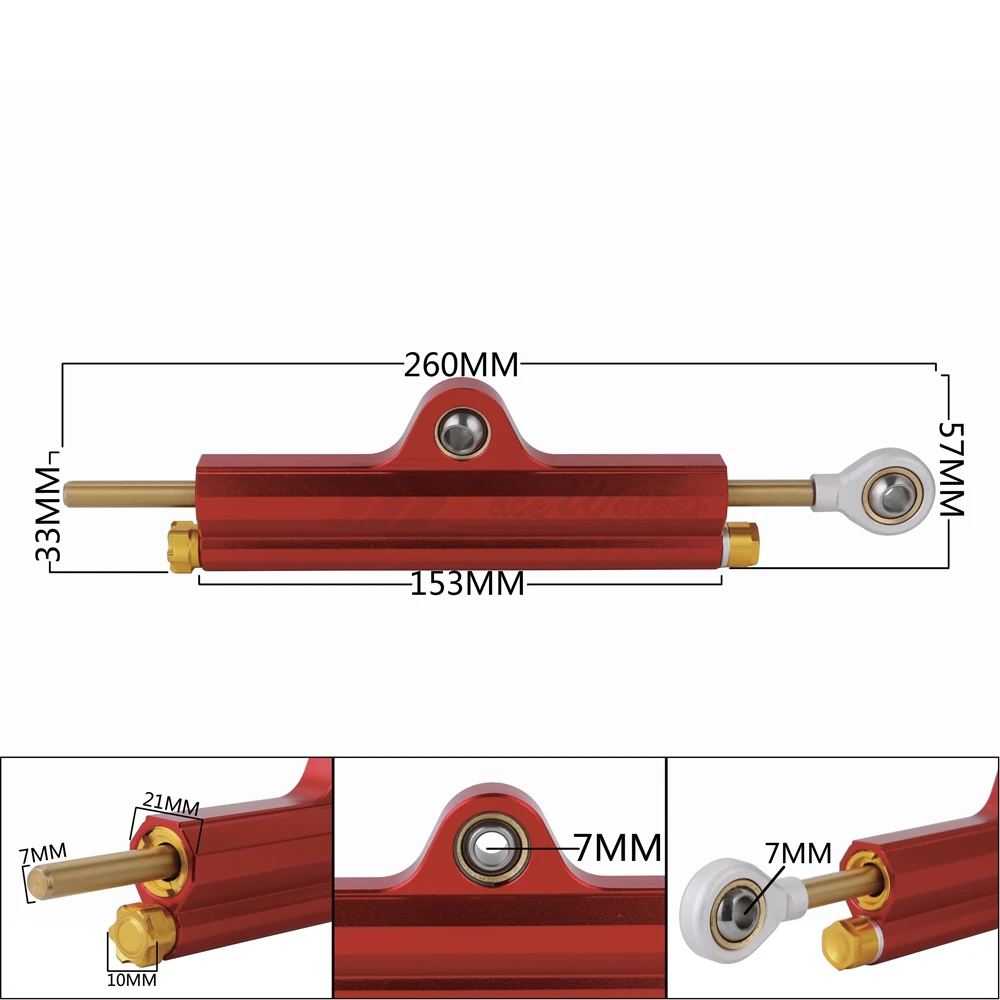 For Yamaha MT07 MT09 MT 09 07 Damper Steering Stabilizer Linear Reversed Safety Control Over 600CC Universal Motorcycle | Автомобили и