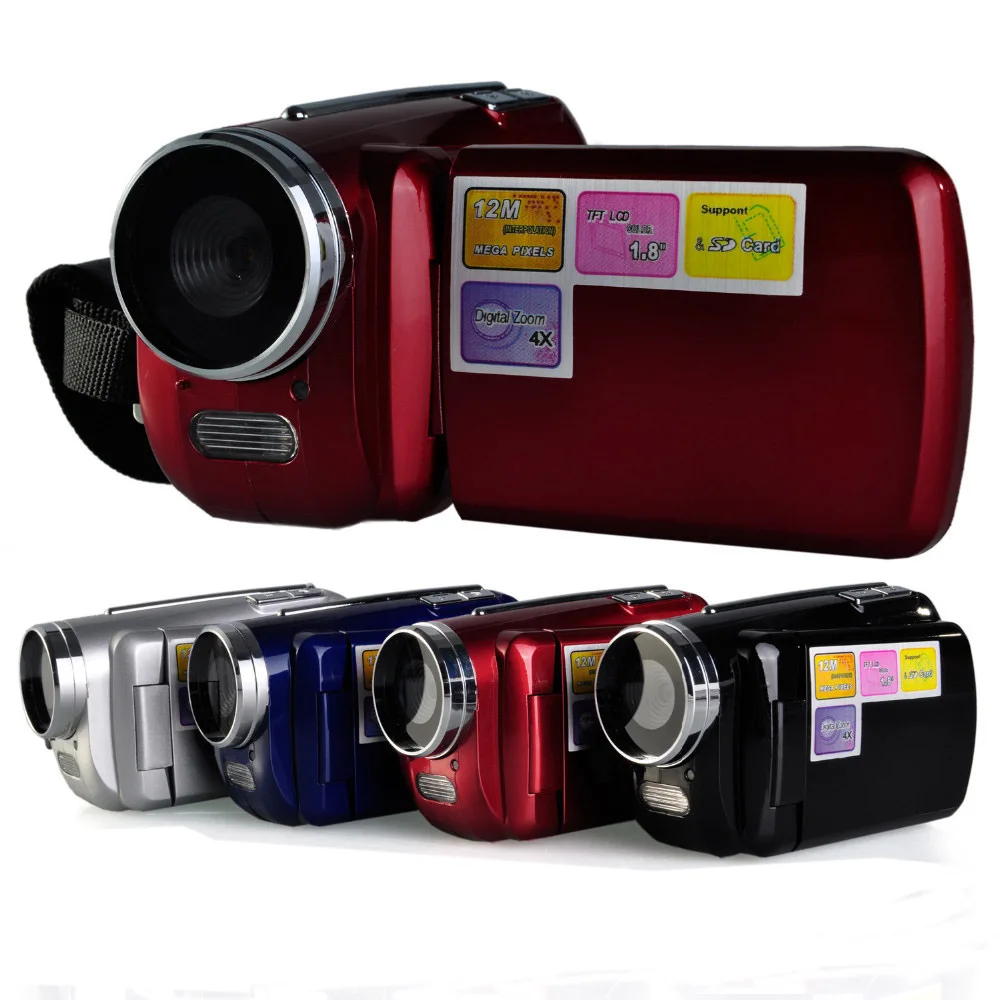 Новинка 1,8 дюймовый ЖК-экран Мини Цифровая видеокамера s 12MP 4 x Zoom видеокамера DV DVR подарок