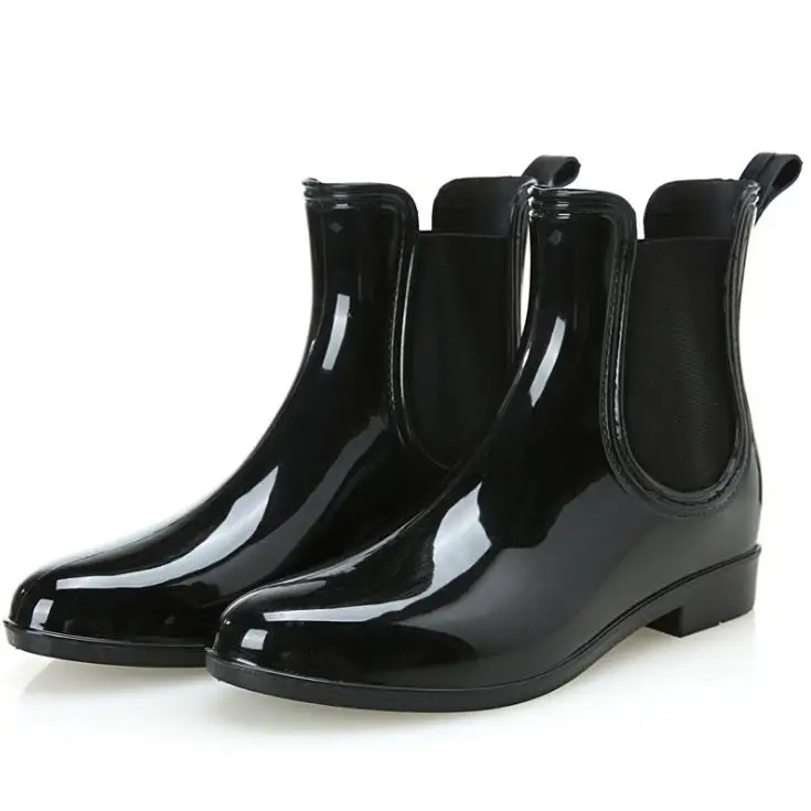 Новая Мода женские Короткие Лодыжки Wellie Веллингтон Резиновые Снег  Дождь Сапоги