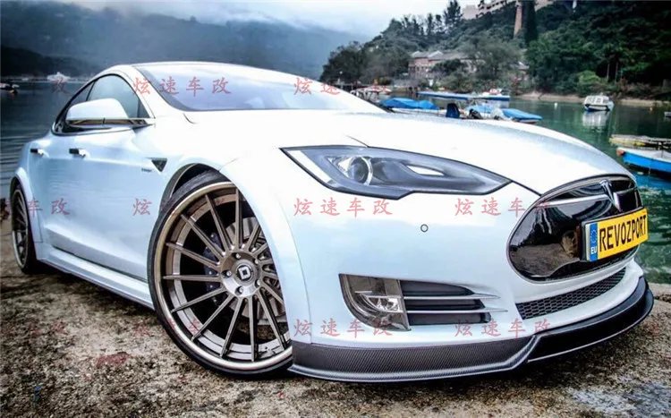 

Модифицированный задний спойлер для передней и задней губ под замком Tesla Model S