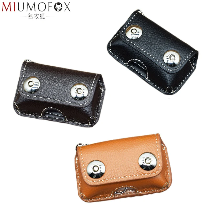 

Retro Genuine Cow Leather Men's Car Key Holder 2020 New Keys Wallet Magnetic Snap Key Case Housekeeper Men Keychain High Quality