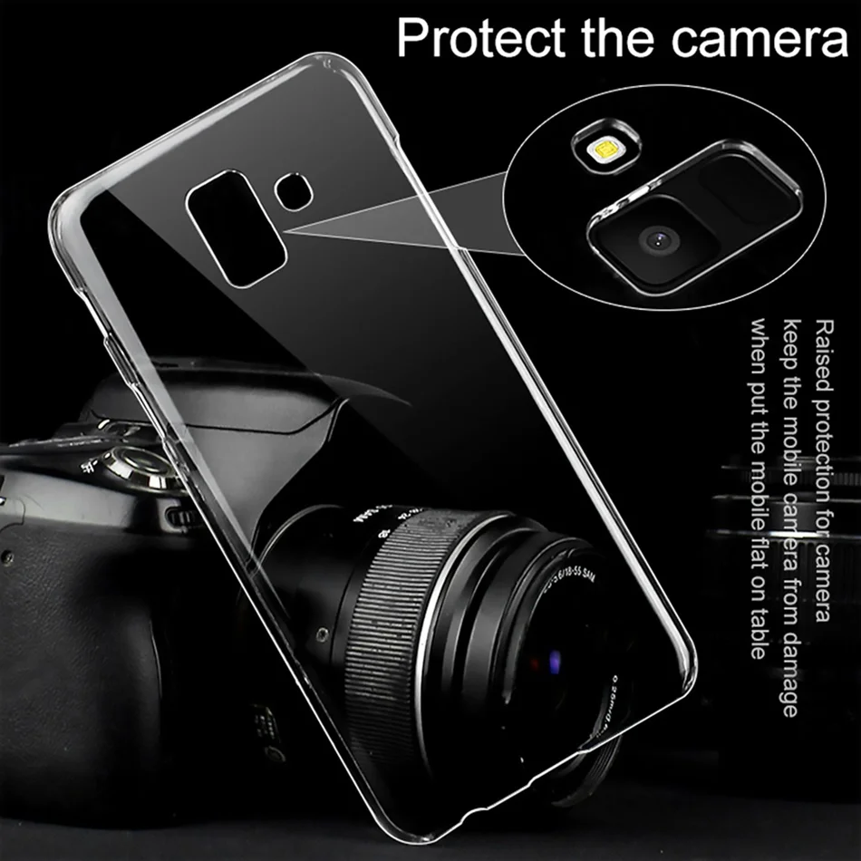 Кристально чистый чехол для Samsung Galaxy A7 2018 силиконовый прозрачный Футляр J4 J6 A6 A8 Plus