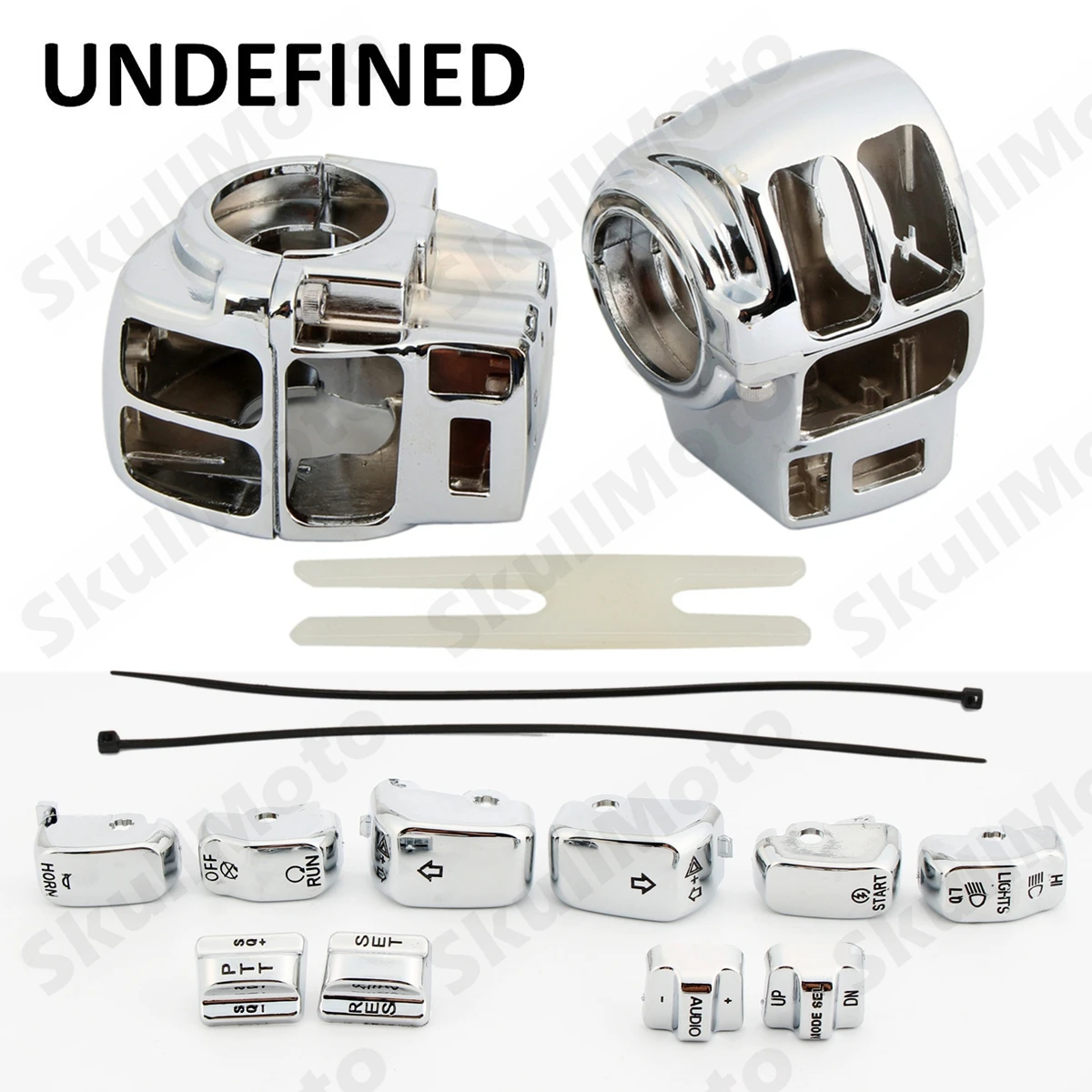 

Motorbike Accessories Chrome Switch Housing Cover Case Kit +10 Cap For Harley Touring 1996 1997 1998 1999-2013 Cruise UNDEFINED