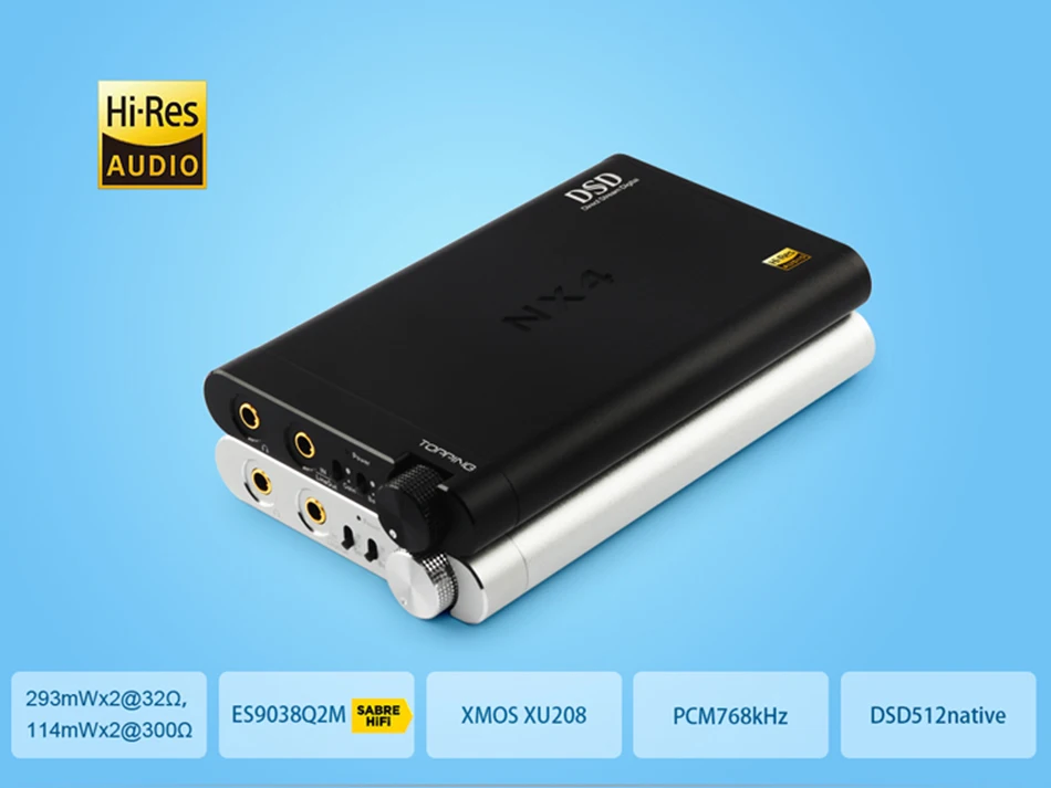 Чип Topping NX4 DSD чип DAC ES9038Q2M обновленный портативный USB декодер усилитель усилителя