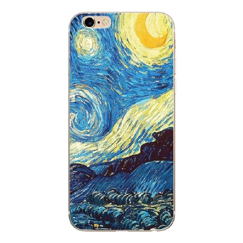 Винтажный художественный чехол для iphone X 8 8plus 7 7plus 6s 5 5S se Чехлы цветочный Рисунок