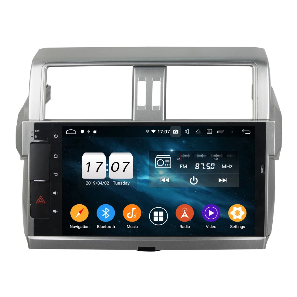 Автомагнитола с GPS навигацией 4 + 64 ГБ Android 9 для Toyota Land Cruiser 150 автомагнитола