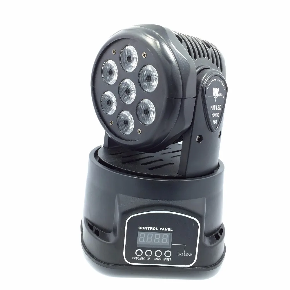 2pcs/lots CREE 7x12W RGBW quad mini led wash moving head light LED stage lights Mini Moving Head 14 channels | Лампы и освещение