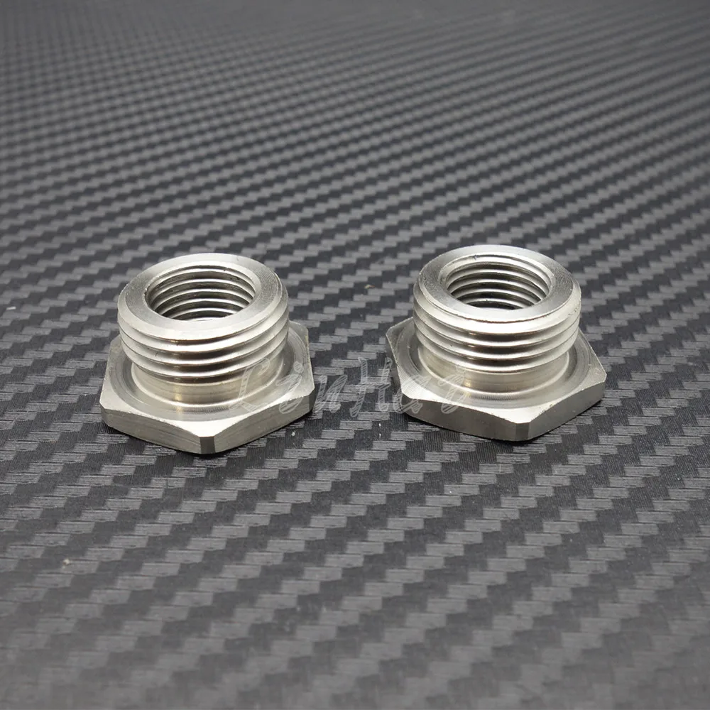 Нержавеющие адаптеры уменьшить 02 O2 сенсорные порты Bungs 18 мм до 12 для Harley Plug| |