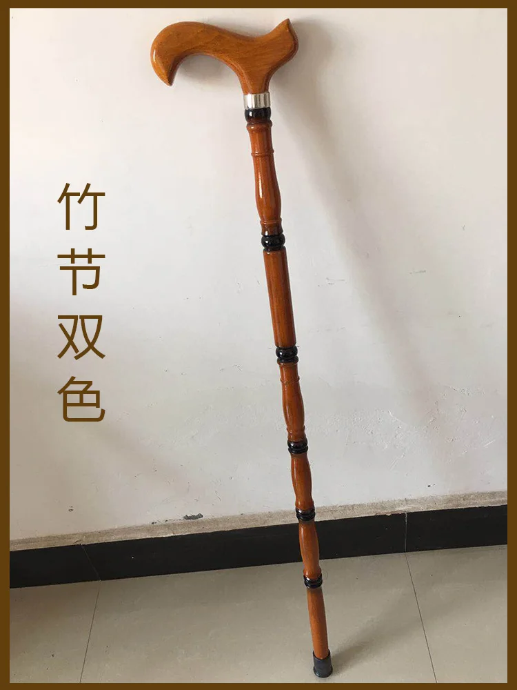 wooden stick head wood mahogany cane old rosewood Walker of civilization Straight handle Non skid walk AIDS | Дом и сад