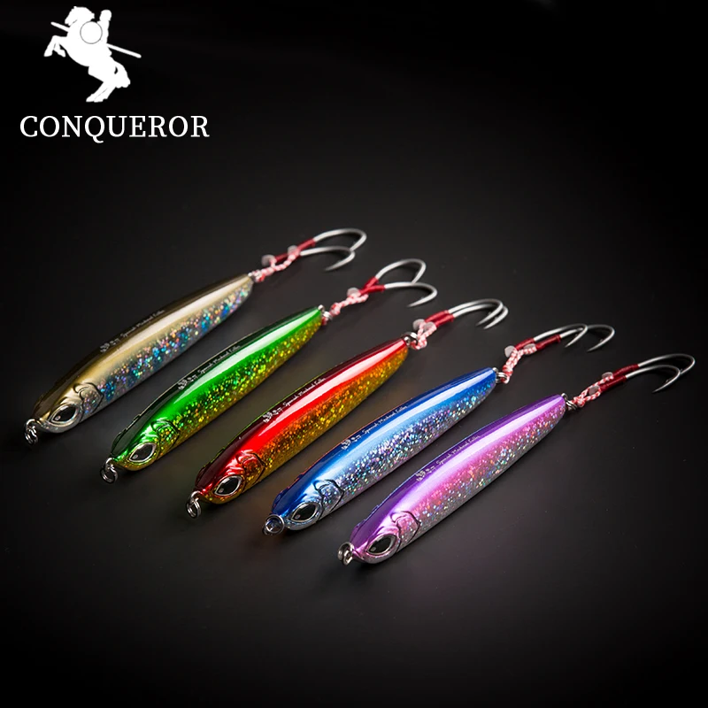 Conqueror 2017 95mm/33g Winter Ice Sea Sinking Hard Fishing Lures VIB Bait Diving Swivel Jig Wobbler Bass Wing Lure VMC Hook | Спорт и