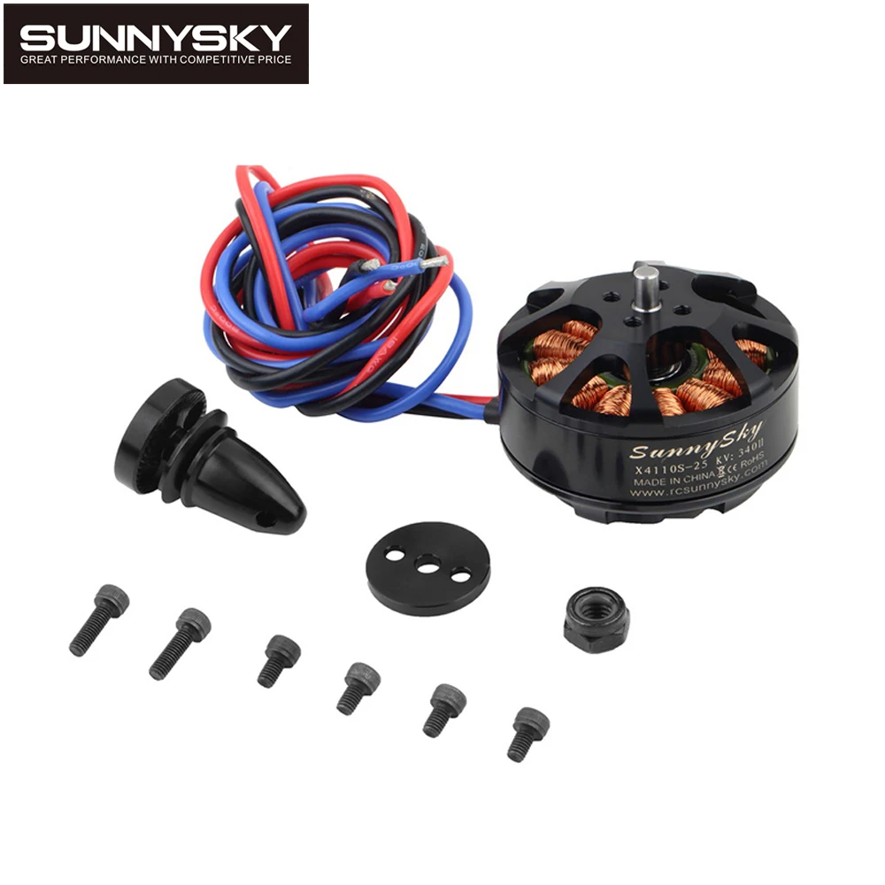 1 шт. Sunnysky x4110s 340KV 4S 6S бесщеточный двигатель для мультикоптера квадрокоптера