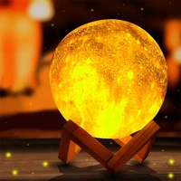 3d print star moon lamp 3 colors changing home decor creative gift starry sky led night light galaxy lamp kids gifts