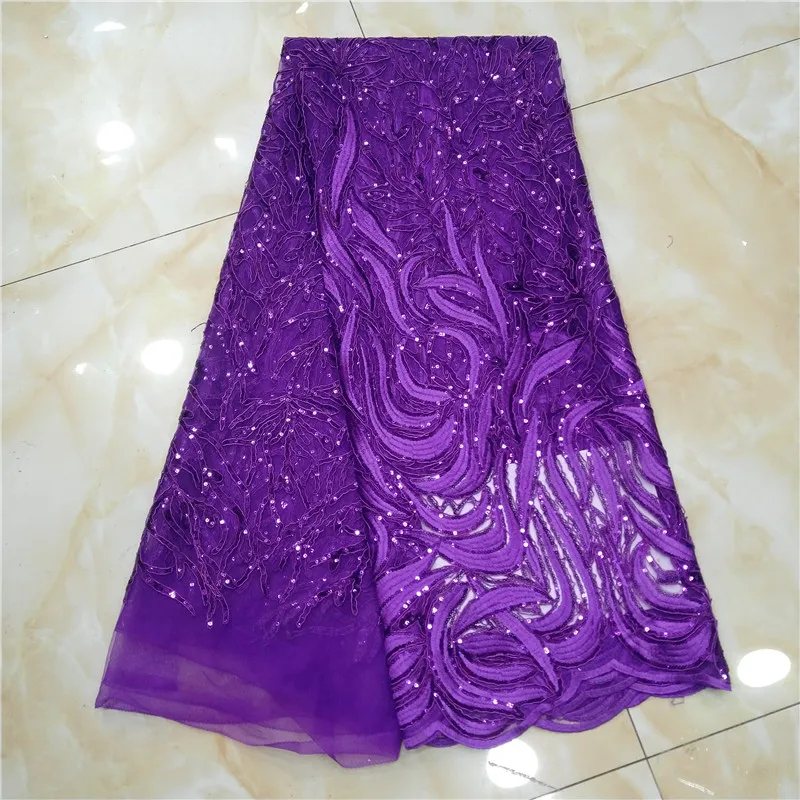 2019 New Design African Lace Fabric French Sequins Net Sequin For Wine Color | Дом и сад