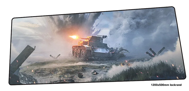 Игровой коврик для мыши World of Tanks с заблокированным краем 120x50 см нетбука игровой