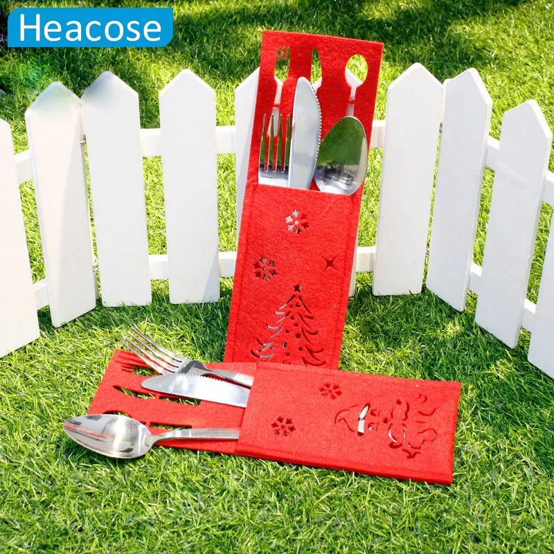 3 шт. милые Новогодние товары ножи народная крышка Снеговик деревья орнамент