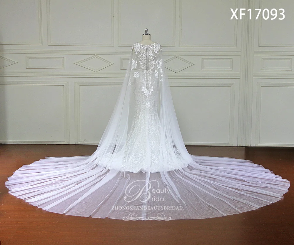 Beautybridal Luxury Royal Train Mermaid Wedding Dresses Gorgeous tulle Vestido De Noiva Sweetehart Wedding DressXF17093