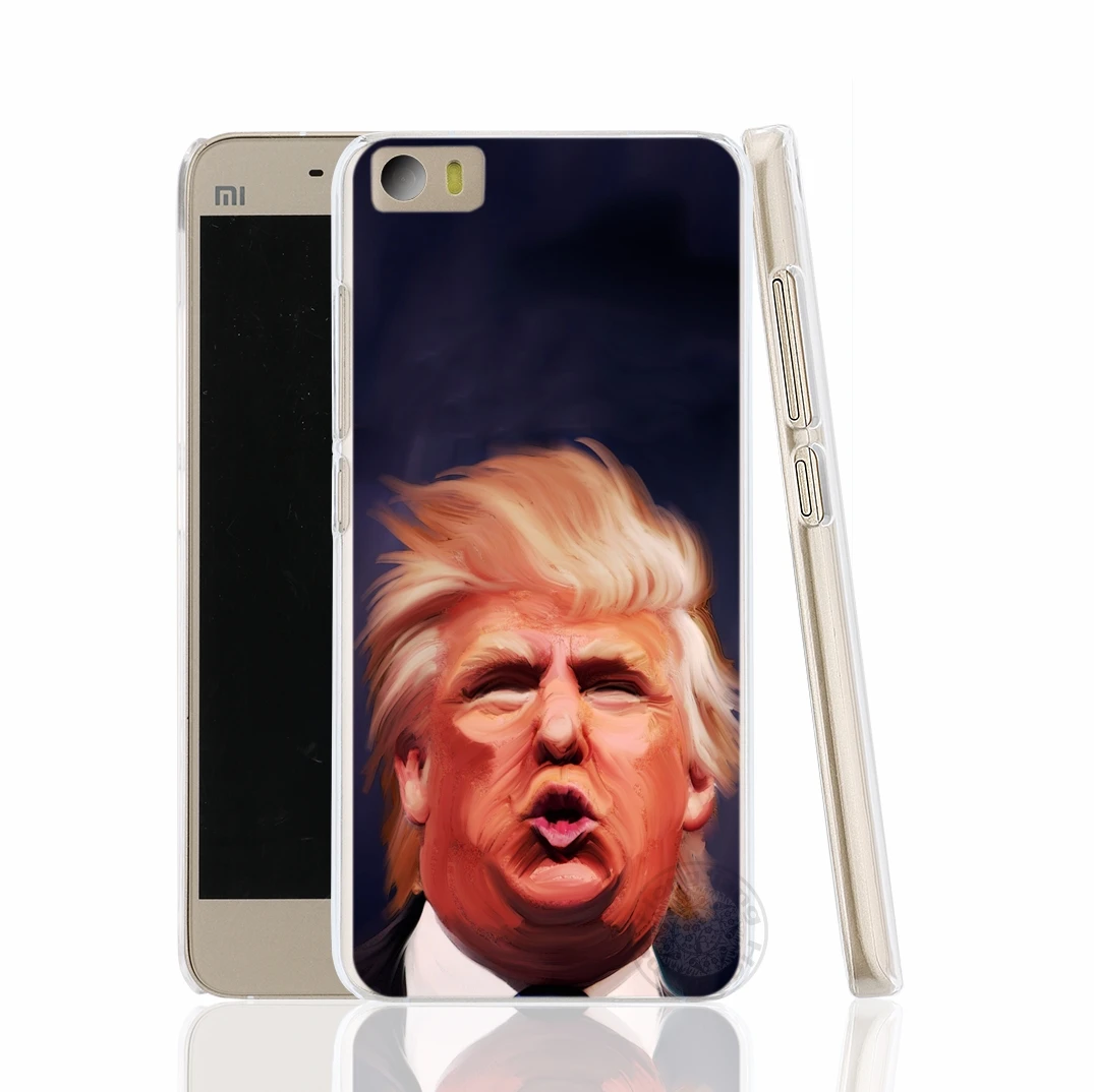 HAMEINUO Дональд Трамп чехол с глупым лицом для телефона Xiaomi M Mi 2 3 4 5 5S 5C 5X 6 Mi2 Mi3 Mi4 4I 4C Mi5