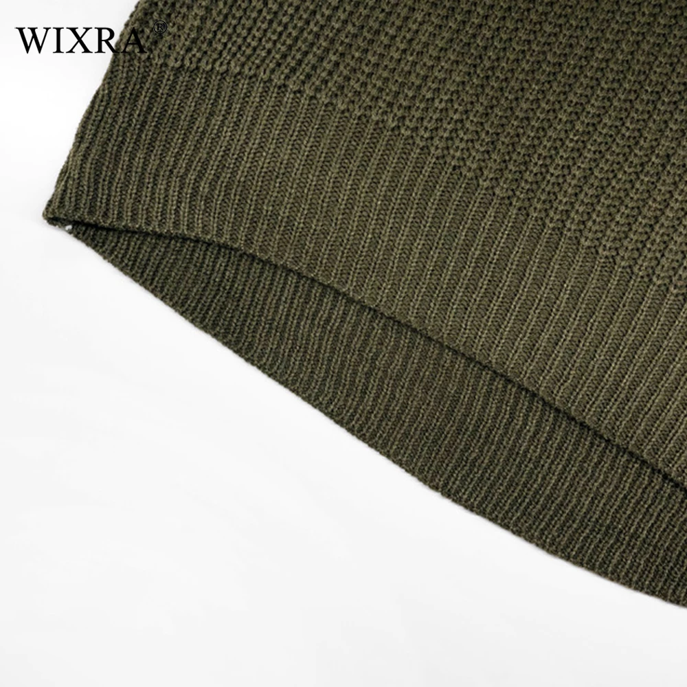 Женский свободный пуловер с вырезом лодочкой Wixra повседневный однотонный