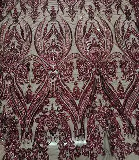 Burgundy Длинные платья для выпускного вечера блестящая золотая блестка с высоким воротом сексуальная белая Русалка африканская Женская Vestidos De Festa блестящее торжественное платье - Цвет: Burgundy