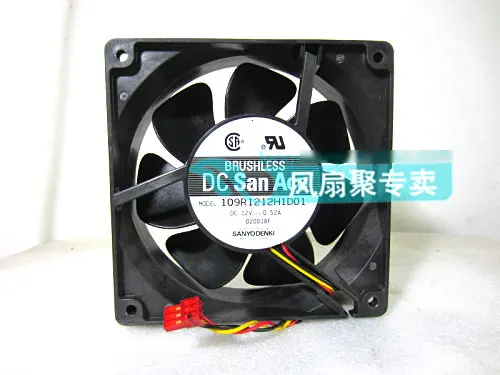 

Original SANYO 109R1212H1D01 12cm 120*120*38MM 12V 0.52A 3 wires Alarm Signal cooling fan