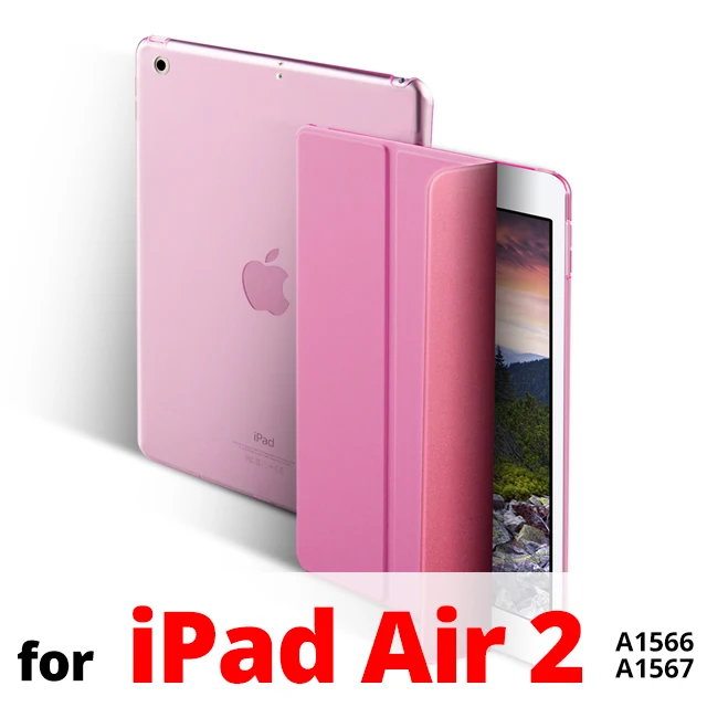 Чехол для iPad Air 2 Чехол Ультра Тонкий Магнитный Флип-стенд умный чехол для iPad 5 6 из искусственной кожи чехол для планшета для iPad Air 1 9,7 чехол - Цвет: Rose Red-iPad Air 2
