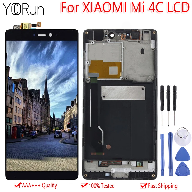 AAA Качество для Xiaomi Mi 4C ЖК дисплей сенсорный экран дигитайзер сборка Замена 5 0 &quotс